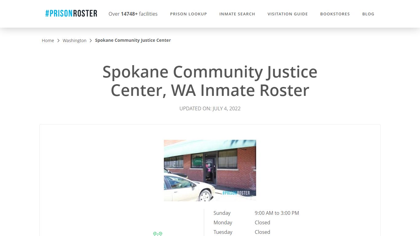 Spokane Community Justice Center, WA Inmate Roster - Prisonroster